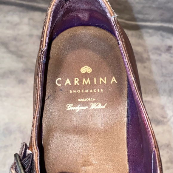 CARMINA Spain Inca Double Monk Straps Museum Brown Leather Dress Shoes 7.5 US - Picture 11 of 11